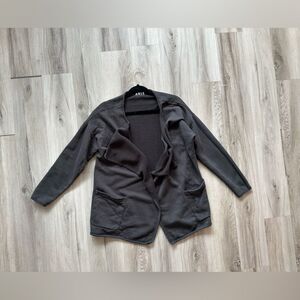 ABLE 100% cotton cardigan dark grey small